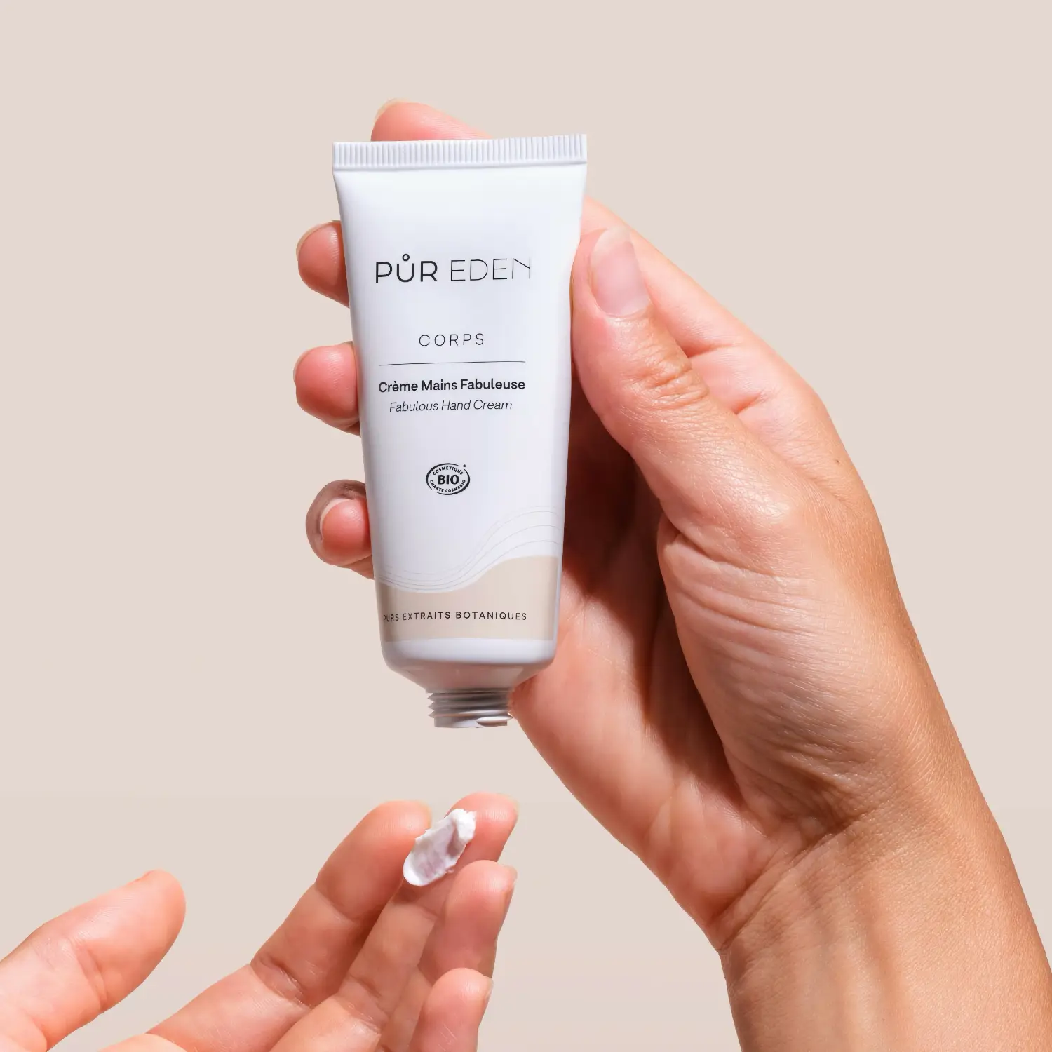 PUR EDEN Crème Mains Fabuleuse tube soin mains certifié bio