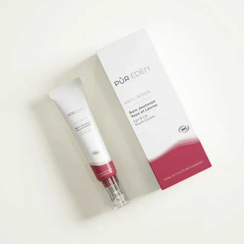 Soin Jeunesse Yeux et Lèvres PUR EDEN avec tube et étui carton